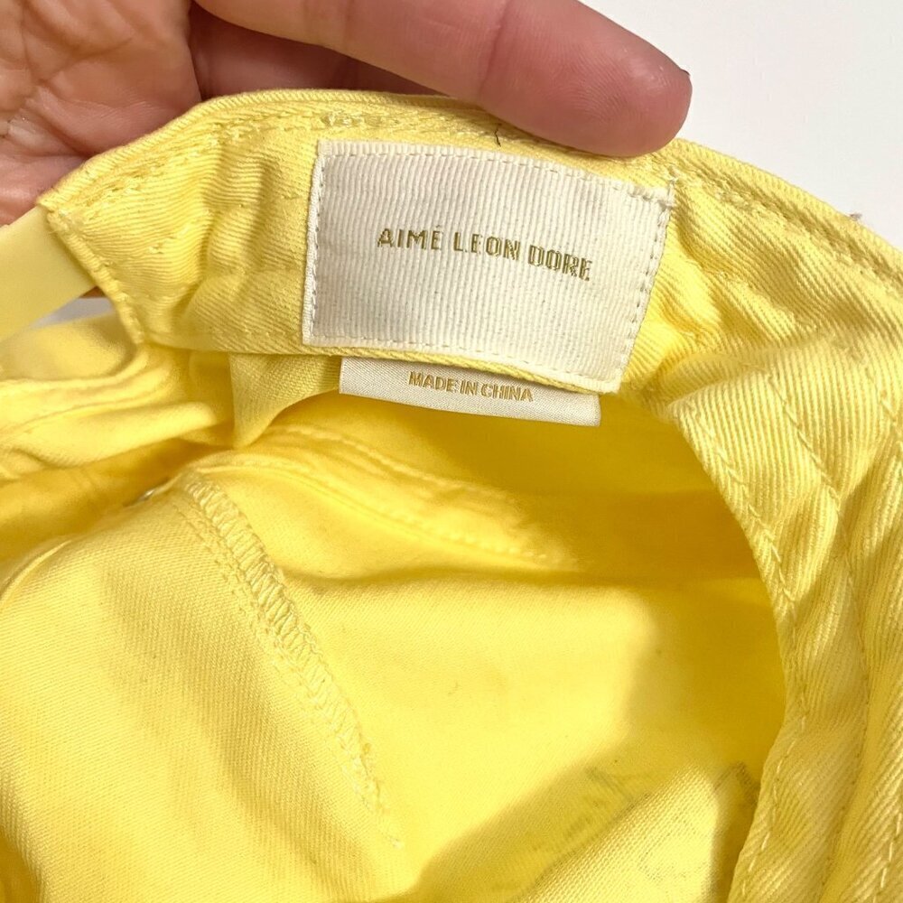 Aimé Leon Dore Hydra Souvenir Hat Lemon Yellow - Picture 5 of 9